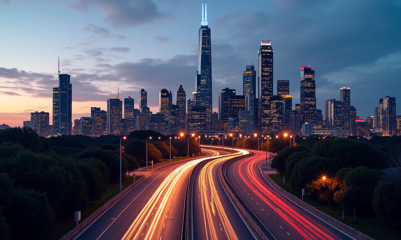 Modern Melbourne city skyline representing growth and technology